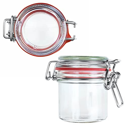Einmachgläser mit Bügelverschluss 8 x 125ml | EDEL KRAUT - Premium Einweckgläser Bügelgläser Drahtbügelgläser Vorratsgläser - Gläser aus deutscher Glashütte - mason jar - Marmeladengläser