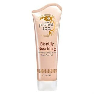 Avon PLANET SPA BLISSFULLY NOURISHING - Burro di karitè africano maschera per mani e piedi
