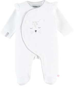 Noukie's Bébé Fille Pyjamas Froufrou Ensemble De Pijama, Blanc Cassé, 3 Mois EU