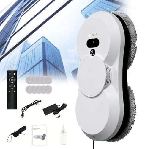 Robot per La Pulizia delle Finestre, Lavavetri con Aspirazione A Vuoto da 5600 Pa, Lavavetri Intelligente, Lavavetri Elettrico, capacità della Batteria di 500 mAh