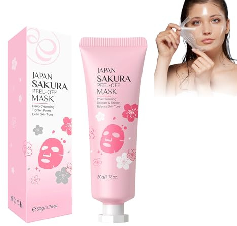 HASAIKA® Maschera Collagene Viso, Collagene Peel Off Mask, Maschera Avvolgente Al Collagene, Migliora l'elasticità della pelle il tono della pelle (50 g)