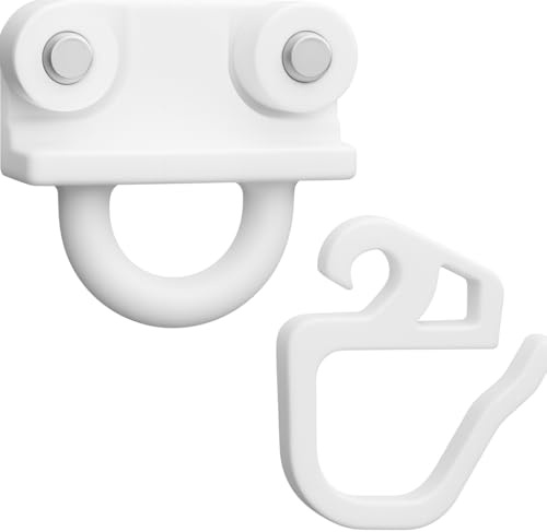 Homira Deslizadores para Cortinas, 24 Unidades, compatibles con el Sistema de Cortinas IKEA KVARTAL, recambios de Rodillos.