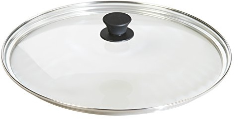 Lodge Round Tempered Glass Lid - Versatile Glass Lid for 15 Inch Skillets, Pans, and Dutch Ovens - Dishwasher Safe and Oven Safe up to 400° - 15 Inch