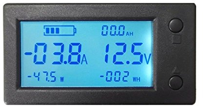 AiLi, Monitor per batteria con voltmetro, amperometro e misuratore di tensione, con trasformatore con sensore a effetto Hall, da 300 V, 100 A, 200 A o 400 A CC