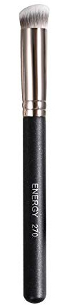 ENERGY Concealer Brush Under Eye Mini Angled Flat Top Kabuki Nose Contour Brush for Concealing Blending Setting Buffing with Powder Liquid Cream Cosmetic Pro Small Makeup Foundation brushes 270