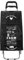 ADOB Einkaufstrolley Einkaufswagen Food Black 50 Liter, 2 leise Gummiräder, extra Reissverschlussfach, klappbar, 91903