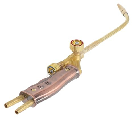 Chalumeau de Soudage Manuel Corps en Laiton Torche de Coupe avec Valve Réglable Capacité de Coupe de 1 à 6 Mm Convient à L'oxygène Acétylène Gazeux pour les Applications de