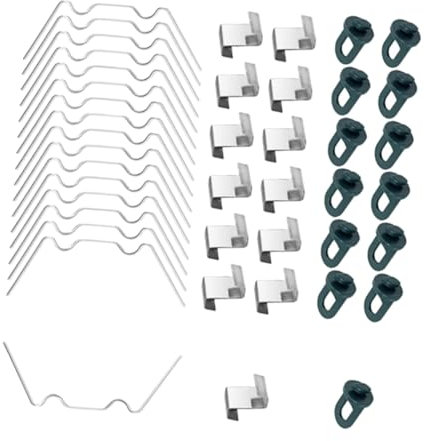 Gewächshaus-befestigungsklammern Edelstahl-w-draht-clips Für Glasscheiben Setzlings-gewächshaus-zubehör Z-clips Für Befestigung