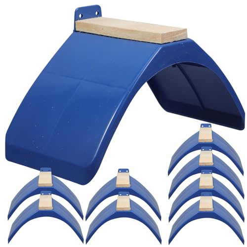 NESTINGHO Percha de Madera para Palomas y Loros, Soporte Estable y Cómodo para Posarse, 10 Piezas para Jaulas y Descanso de Aves en Color Azul