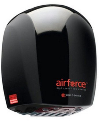 Warner Howard Airforce | Automatic Hand Dryer | 1.1kw | Black | BC0325