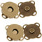 Trimming Shop Sew On Flower Magnetic Press Stud Clasps for Leather Craft, Lightweight 2-Part Snap Fasteners for Sewing, Bags, Clothing Repair, Crafts & DIY Projects (18mm, Bronze, 2pcs)
