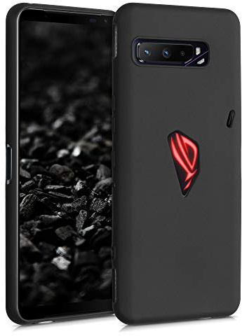 kwmobile Hülle kompatibel mit ASUS ROG Phone 3 (ZS661KS) Hülle - weiches TPU Silikon Case - Cover geeignet für kabelloses Laden - Schwarz matt