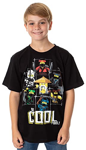 Lego Ninjago Movie Boys' Martial Arts Be Cool Fool Graphic Print T-Shirt, XL
