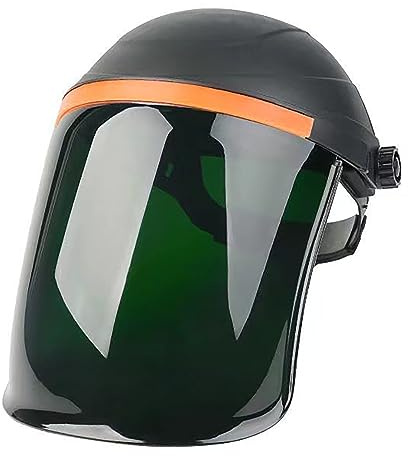 Leapiture Welding Helmet Welding Hood Visible Welding Face Screen Shield Heat Resistant Drop Resistant Welding Protective Mask for Electric Welding, Gas Welding (Green and Black)