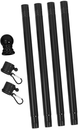 Kisangel Asta Bandiera Da Esterno in Acciaio Con Anello Rotante Anti-groviglio Resistente Alle Intemperie Facile Da Montare Per Giardini e Uso Commerciale