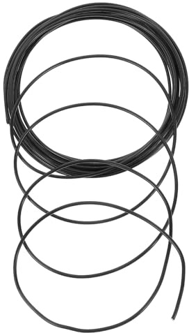 BIUDECO Kit de Alambre para Fijación de Bonsáis de Aluminio Perfilado Negro de 2 MM de Espesor para Paisajismo y Cuidado de Plantas en Maceta