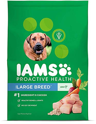IAMS Proactive Health Large Breed Dry Dog Food, Adult Dry Dog Food for Large Breeds, Chicken, 30 lb. Bag