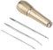 Kupfer Griff Nähen Ahle, 3 Nadeln Nähen Ahle Repair Tool Hand Stitcher Griff Kupfer Werkzeuge für DIY Nähen Reparatur Leinwand Leder