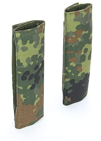 Zentauron Schulterpolster Lasercut MOLLE – Gepolsterte Trägerpolster für Plattenträger & Schutzwesten – Tactical Militär Gear – Modular mit Klett & IRR-sicher – Bundeswehr Polizei Outdoor Airsoft