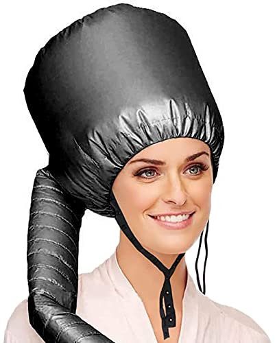 Bonnet Hood Haartrockner, Tragbare Motorhaube Haube Haartrockner Aufsatz Set mit Einstellbarer Weicher Haartrockner Motorhaube für Haartrockner zum Trocknen, Stylen, Locken, Tief Konditionierung Passt