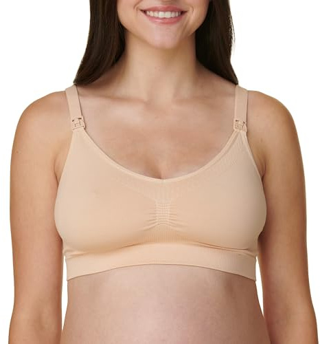 Bravado! Grunderna damer komfort mamma-bh och amnings-bh justerbar sömlös S–XXL, Hudnyanser, S