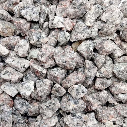 Elixir Gardens Decorative Silver Granite Gravel Stone Chippings (14mm) Aggregate Ground Cover | Various Weights from 1kg-1000kg | 20kg Bag x 5