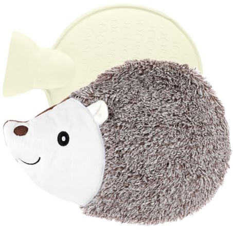 Homealexa Bouillotte avec Housse Douce 0,8L, Bouillotte d'Eau Chaude Hérisson en Peluche Premium en Caoutchouc Naturel pour Enfants Bébés Famille Sûr Durable