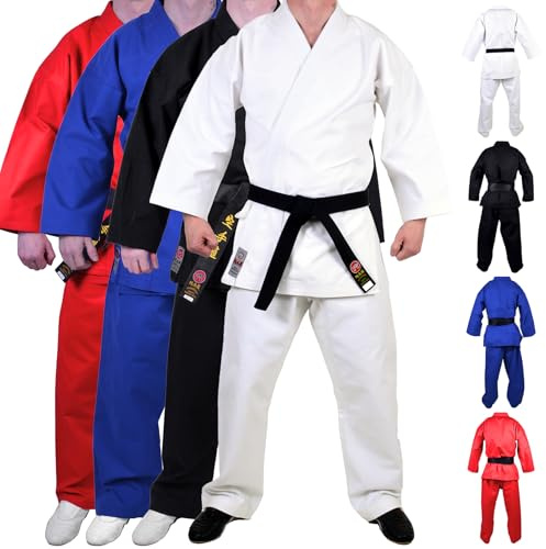 MAR | Heavyweight Karate Gi, White Karate Suit, European Cut | For Competition & Tournaments, Karate Suit for Competition, 14oz Canvas Fabric Suit (4/170)