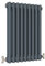 Traditional Radiator Anthracite Double Horizontal Vertical Cast Iron Grey Radiator - 2 Column H600 x W425mm (H600 x W425mm 2 Column)