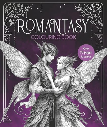 Romantasy Colouring Book: Packed with fantasy and romance illustrations. Perfect for teen, YA, and New Adult!