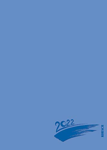 Calendrier de bricolage 2022 - Format A5 - Bleu - Calendrier photo à monter soi-même - Calendrier à monter soi-même - Avec carton photo rigide et gaufrage élégant