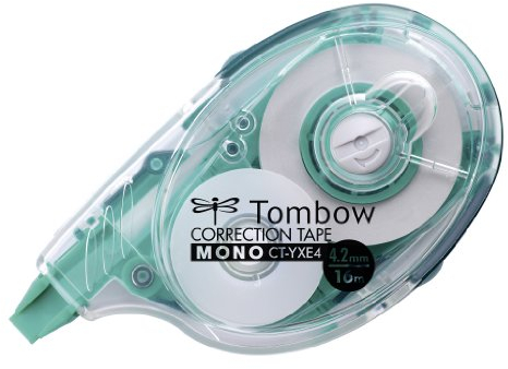 Tombow,307058,CT-YXE4 AA8Nachfüllbarer Korrekturroller,extra-langes Band 4,2mm x 16 m, geblistert