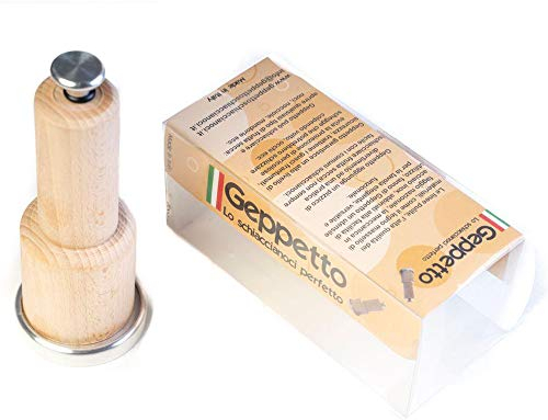 Mastertec, Geppetto Schiaccianoci, Prodotto Artigianale, Legno di Faggio e Acciaio Inox, Noci, Nocciole, Mandorle, Rompigusci, Made in Italy