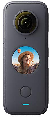 Insta360 ONE X2 360 Degree Waterproof Action Camera, 5.7K 360, Stabilization, Touch Screen, AI Editing, Live Streaming, Webcam, Voice Control
