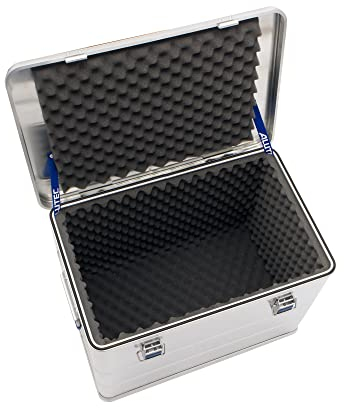 ALUTEC Aluminiumbox Comfort 73 S (Alubox mit Schaumstoff, Inhalt 73 Liter, Innenmaße 550x350x381 mm, stabile Rahmenkonstruktion, Aufbewahrungsbox) 12073S
