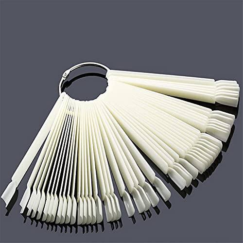 Unghie Finte, positore Unghie Ventaglio, 50 Pezzi Strumenti per Esposizione di Smalto per Unghie, Strumenti la Pratica Delle Unghie per l'esposizione di principianti di ventaglio unghie espositore