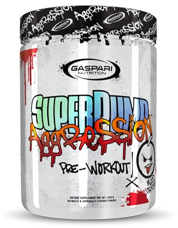 Gaspari Nutrition SuperPump Aggression Pre-Workout: Energy, Focus, Endurance and Recovery, with Creatine and Caffeine (40/20 Servings, Blood Orange)