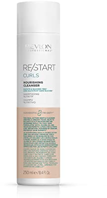 REVLON PROFESSIONAL Professional RE/START Curls Nourishing Cleanser for Hair (250ml) Shine & Definition, Sulfate Free Silicone, Unisex, Beige
