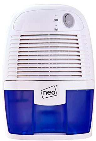 Neo Compact Dehumidifier Portable Quiet Damp Mould Condensation Clothes & Moisture (500ml)