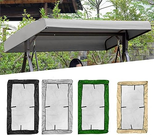 Techo basculante 2 3 plazas para exterior anti-UV, anti-lluvia, polvo y toldo para funda de repuesto, 213 x 122 x 18/23 cm