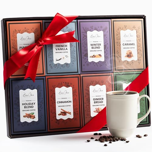 Coffee Gifts Set For Coffee Lovers - Ground Coffee Sampler Gift Set For Women & Men - Women Gift