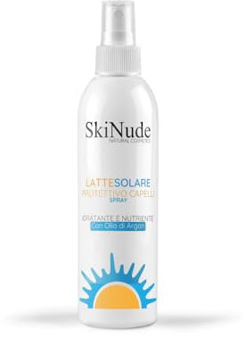 Skinude latte spray protezione solare per capelli 250 ml - protegge da raggi uva e uvb