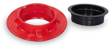 KRASO Collerette murale pour raccordement étanche à la pression de tuyaux à surface lisse (KG, KG 2000, HT), disponible en différentes tailles (DN 110)