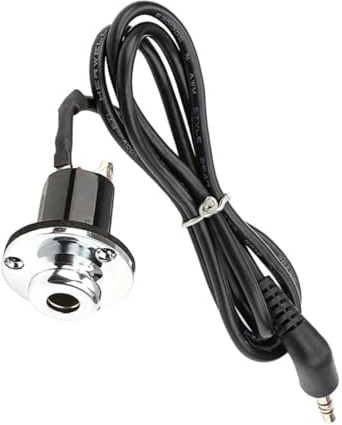 LRXIYODE Guitar End Pin Jack Socket Female to Male Cable for Acoustic Guitar Output Socket High Sensitivity Pickup Jack Compatible with Various Models