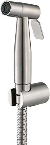 Spruzzatore Bidet Portatile per WC, Rubinetto Bidet in Acciaio Inossidabile, spruzzatore da Parete per Bagno, Doccia igienica Bidet autopule
