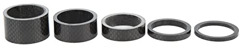 Carbon Fiber Headset Spacer | 28.6mm OD2 Road Stem Spacers | Lightweight Front Component Spacer for Cycling/Care/Upgrades | 5 Sizes 3/5 / 10/15 / 20mm