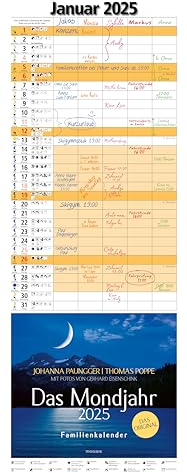 Das Mondjahr 2025 - Familienkalender: Mit Fotos von Gerhard Eisenschink - Das Original