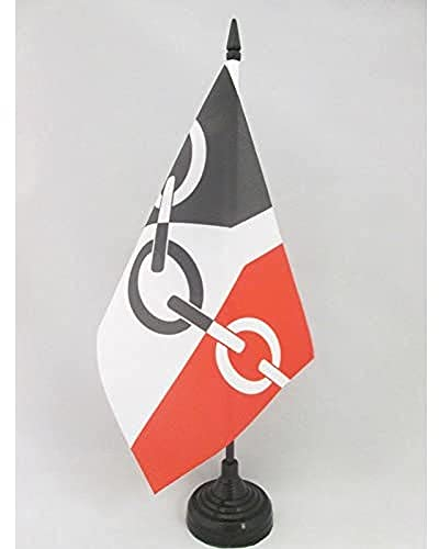 AZ FLAG Bordsflagga Black Country 21x14 cm 100D Polyester Plastfot