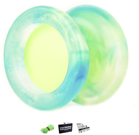 YoyoFactory Replay Pro Modèle du Champion du Monde - Vert (Roulement à Billes Rapide en Métal, Avancé unresponsive Yoyo, Ficelle Et Instructions Incluses)