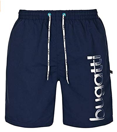 bugatti® - Badshorts för män i blått, grönt, marinblått, rött, svart eller turkost, Marin (marin), 3XL
